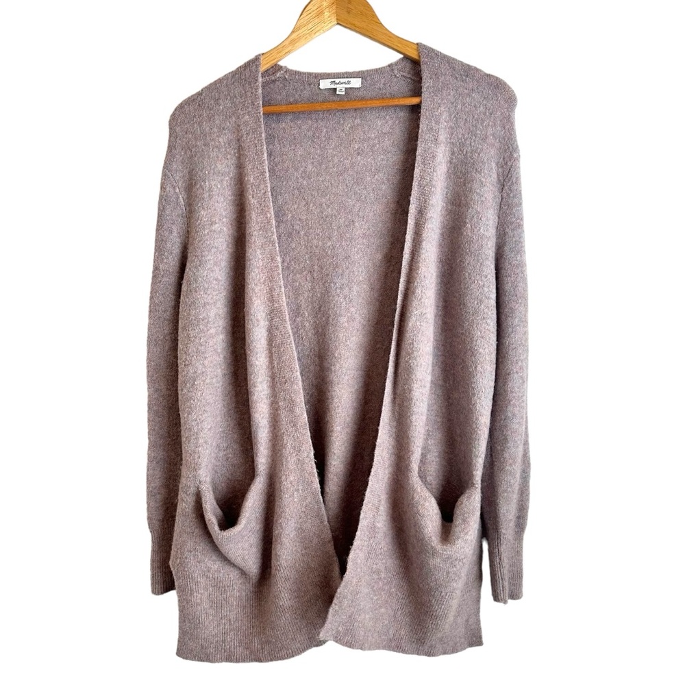 Madewell Dusty Mauve Open Cardigan